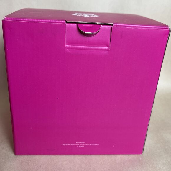 Royal Albert Pink Rose Polka Blue Teacup & Saucer Set‎ New in Box - Picture 4 of 6